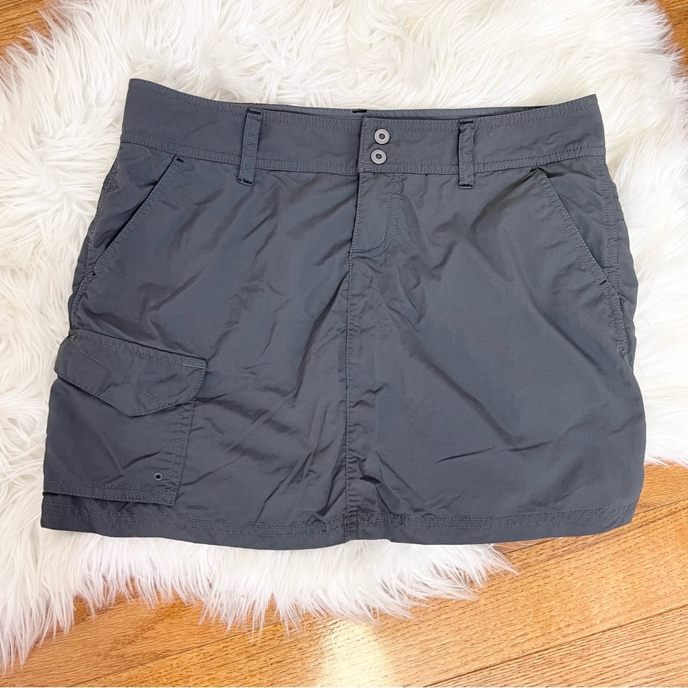 Columbia Mini Skort Athleisure Skirt Gray With Pockets Size 4